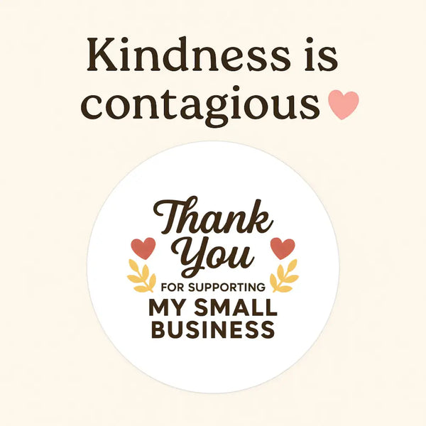 Thank You for Supporting My Small Business Stickers
