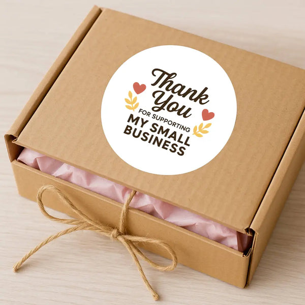 Thank You for Supporting My Small Business Stickers