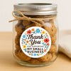 Thank You for Supporting My Small Business Stickers – Bright Floral Edition