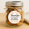 Thank You for Supporting My Small Business Stickers Delicate Floral