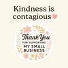 Thank You for Supporting My Small Business Stickers Delicate Floral