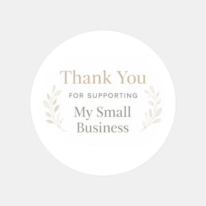 Thank You for Supporting My Small Business Stickers | Neutral Packaging Labels | Small Business Stickers Australia