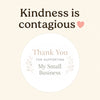 Thank You for Supporting My Small Business Stickers | Neutral Packaging Labels | Small Business Stickers Australia