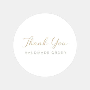Thank You Handmade Order Stickers | Neutral Small Business Packaging Labels | Handmade Thank You Stickers Australia