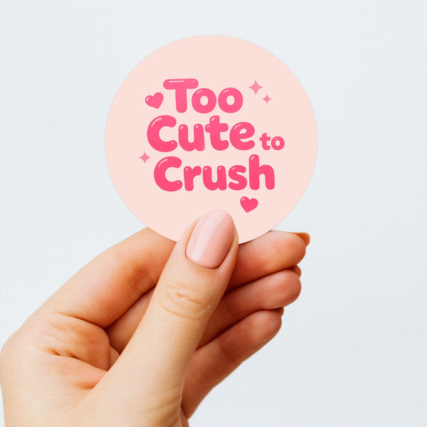 Too Cute to Crush Stickers | Pink Do Not Crush Parcel Labels for Small Businesses