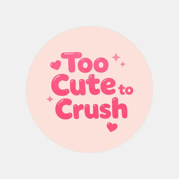 Too Cute to Crush Stickers | Pink Do Not Crush Parcel Labels for Small Businesses - Sticksy Prints Australia