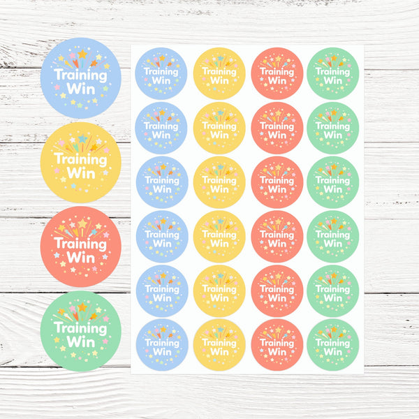 Training Win Pet Training Reward Stickers | Positive Reinforcement Stickers for Dogs & Puppies
