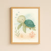 Turtle Nursery Wall Art Print | Ocean Animal Watercolour | Digital Download