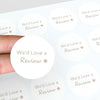 We’d Love a Review Stickers | Small Business Packaging Labels - Sticksy Prints Australia