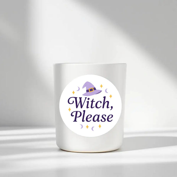 “Witch Please” Candle Label Stickers