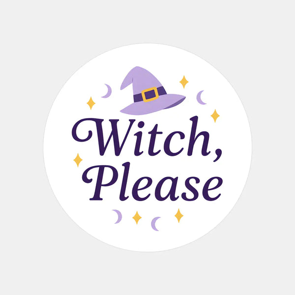 “Witch Please” Candle Label Stickers