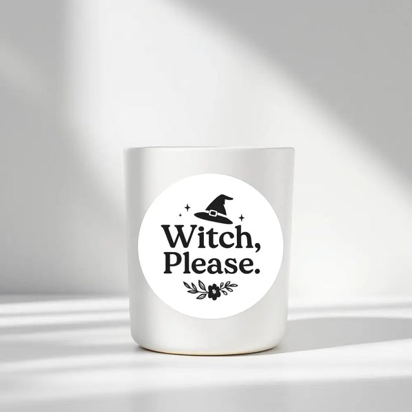 “Witch Please” Candle Label Stickers