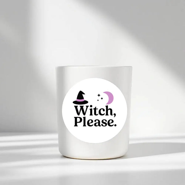 “Witch Please.” (Lilac Edition) Candle Label Stickers