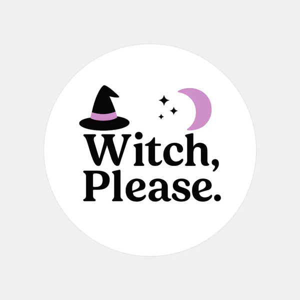 “Witch Please.” (Lilac Edition) Candle Label Stickers