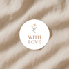 With Love Stickers – Elegant Floral Gift & Packaging Seals