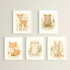 Woodland Animal Wall Art Set – PDF Printable Digital Download